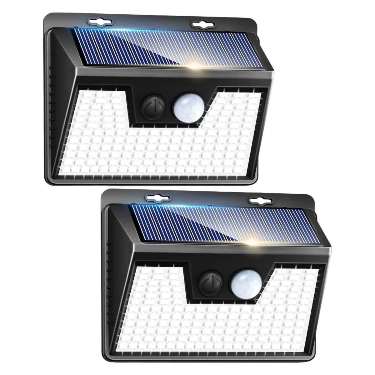Solar Lights Outdoor Waterproof, 140LED Motion Sensor Light, 3 Modes Solar Powered Fence Security Lights for House Outside