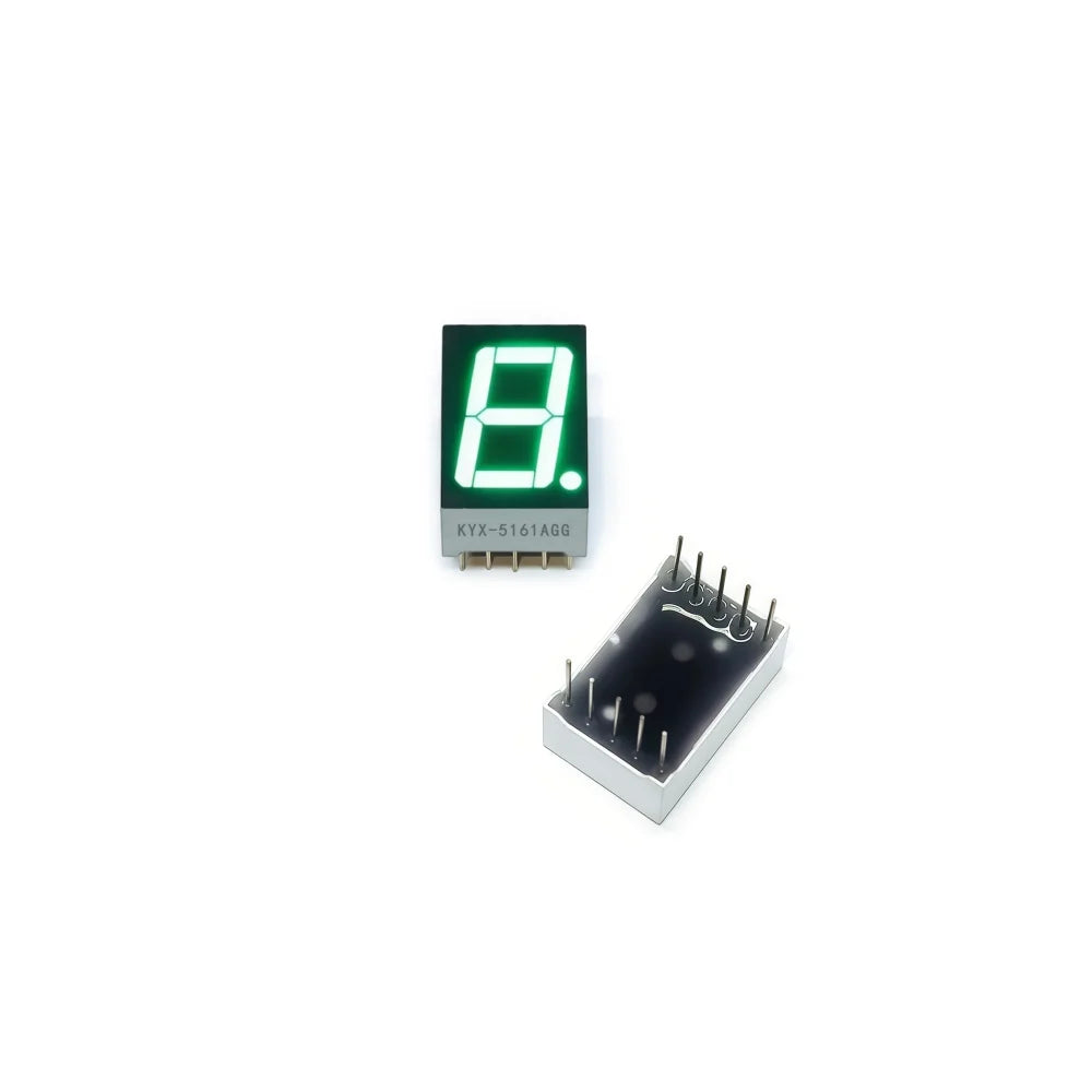 10PCS 0.56-inch 1-digit digital tube 12.6mmX19mm digital display screen "8" high 14.2mm 7-segment digital tube 5161series5611