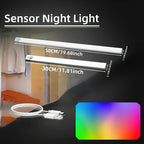 RGB Ambient Sensor Light -  Rechargeable Magnetic Wall Lamp Mood Ambient Light for Cabinet Hallway Stair