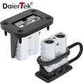 DaierTek 2PCS 50A Battery Quick Connect Disconnect Connector 6 to 12 Gauge Battery Cable Connector Quick Disconnect Battery