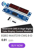 ‌4-Digit 7-Segment LED Display Module with 74HC595 Shift Register (Serial Interface) for Arduino