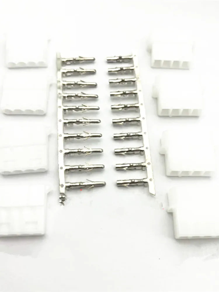 10 Set Molex 5.08mm Connector Large 4 Pin Computer ATX IDE Power Connector Plug Male Female Housing + Male Female Terminal