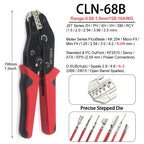 CLN-68B 0.08-1.5mm² Open Barrel Terminals Pliers Crimping Tool (28-16AWG) for JST, DuPont, Molex, PH2.0 XH2.54 3.96 4.2mm Pitch