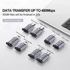 USB C Adapter Type C To Micro To Mini USB Female Converters for IPhone 14 13 Xiaomi Samsung for Lightning Male Charger Adapter