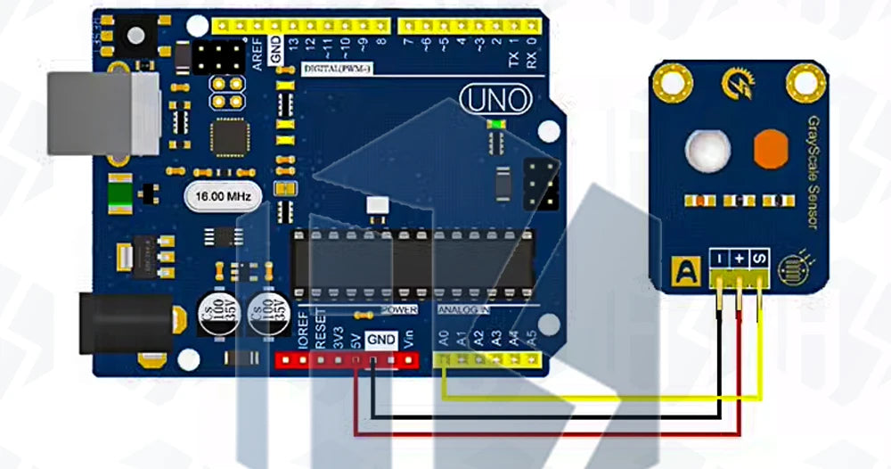 0-5V Analog Photoresistor Sensor Module: Light-Sensitive for Grayscale & Line Tracking for Arduino Compatible