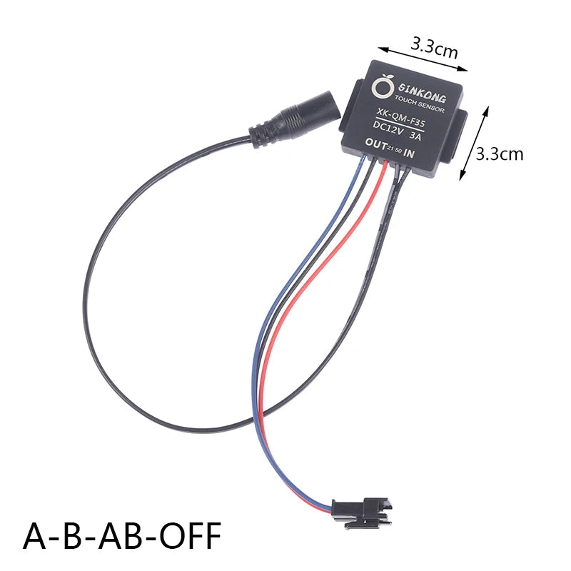1PC DC 12V 3A Bathroom Mirror Switch Touch-Switch Sensor For Led Light Mirror Headlight