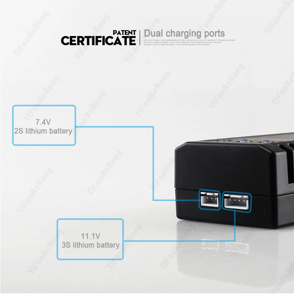 Professional 10W 20W B3 Compact Balance Charger 100 - 240V With 3 Led Light for 2S 3S 7.4V 11.1V Lithium LiPo Battery B3AC