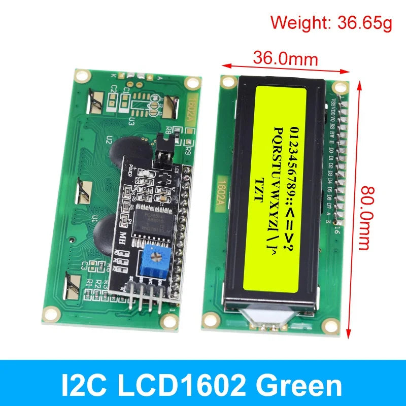 TZT LCD1602 LCD 1602 LCD2004 LCD 2004 LCD12864 LCD0802 Module Blue Green Screen 16x2 20X4 Character LCD Display Module HD44780