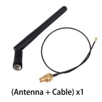 1Pcs 2.4G WiFi Antenna 3dBi Foldable Antena 2.4GHz SMA Male for Wireless Router + PCI U.FL IPX to SMA Female 1.13 Pigtail Cable