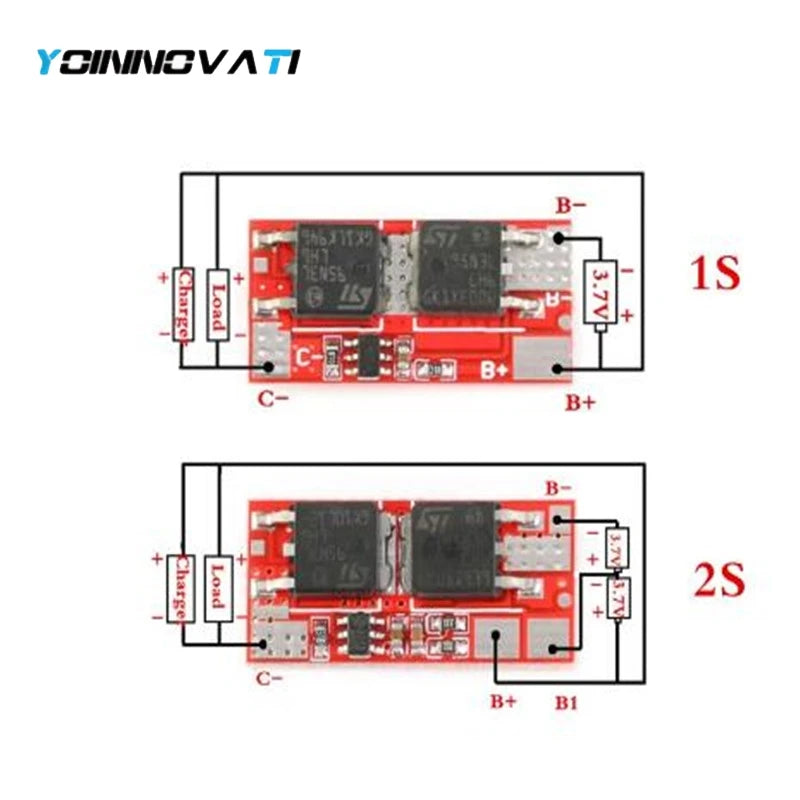 10A BMS 1S 4.2V 2S 8.4V PCB PCM BMS 18650 Li-ion Lipo 1S 2S BMS Lithium Battery Protection Circuit Board Module Charger Charging