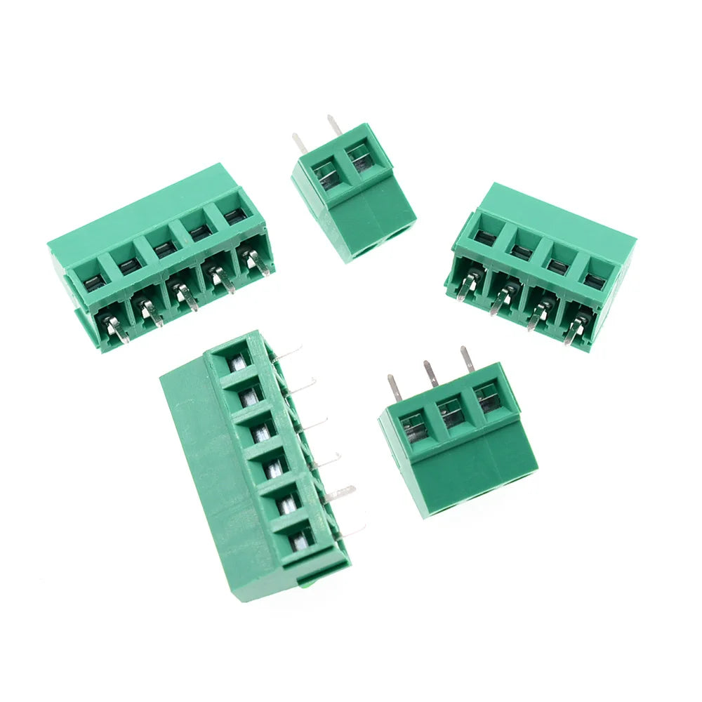 10/50PCS KF128-5.0mm KF128 5.0 PCB Screw Terminal Block Splice Terminal DG128-5.0mm 2/3/4/5/6P MG128-5.0mm
