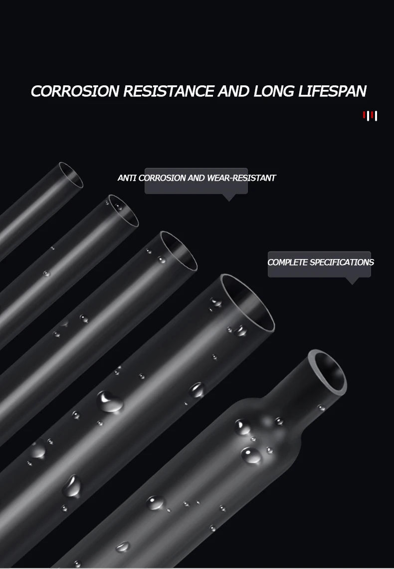 10 Meter/Lot Heat Shrink Tube 2:1 Clear Transparent Tubing Shrinkable Wrap 1mm - 60mm Cable Sleeve Wire