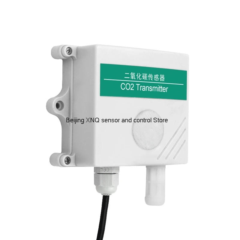 Wall-Mounted CO2 Sensor Carbon Dioxide Detector Air Quality Monitor RS485 Analog Output NDIR CO2 Transmitter OLED display LED