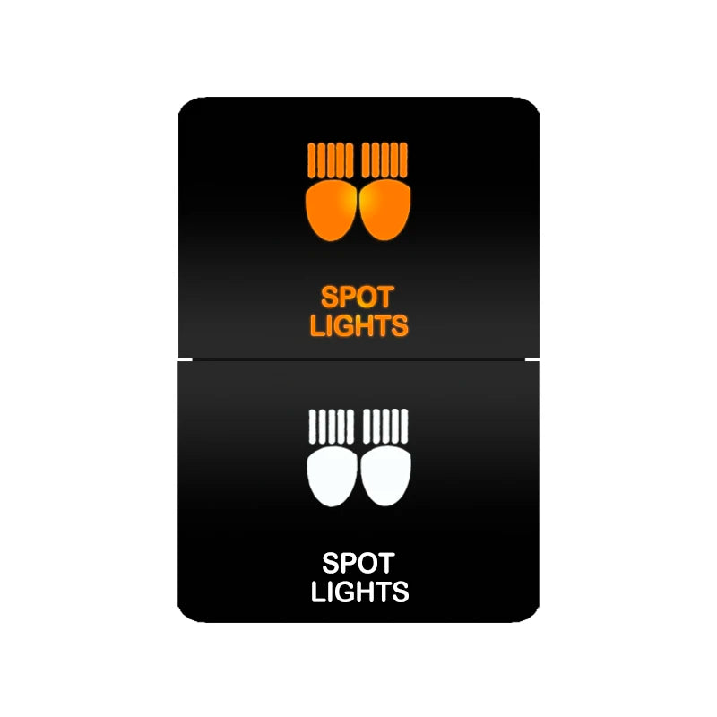 Car Push Switch Dual ON OFF Button Led Bar Roof Lights Fog Spot Driving Lights Button For Toyota 4Runner Hilux RAV4 Prado Camry