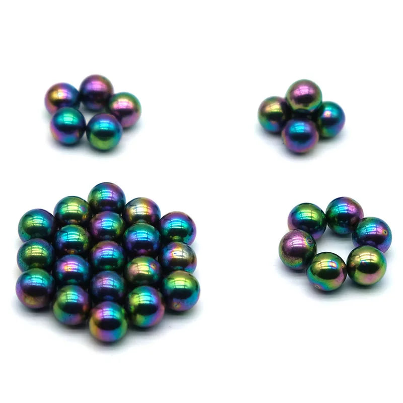 13mm Colorful Round Ferrite Fridge Magnets Therapy Magnetic Bracelet Bead Palm Stone Stress Relief Magnetic Fun DIY Ball Jewelry