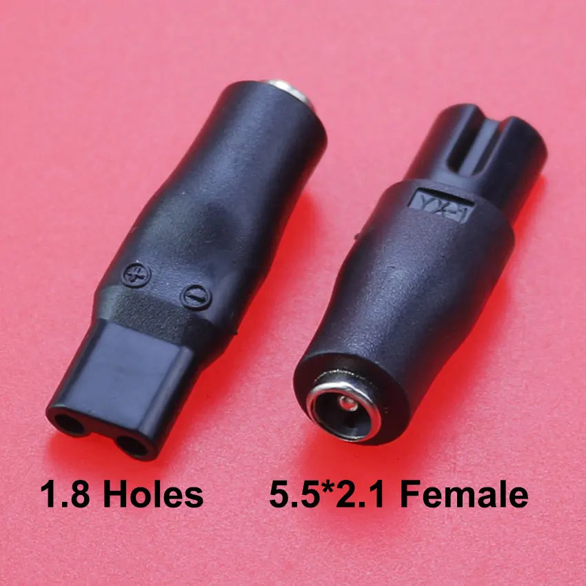 2/7Pcs 5V DC 5.5*2.1mm USB Power Cord Cable Double Hole Charging Adapter Plug For All Kinds Hair Clippers Beard Trimmers Shavers