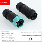 P23 quick connection waterproof connector IP68 waterproof connector male and female aviation plug LED adapter cable connection