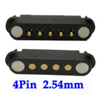 1sets 2A 2Pin DC Magnetic Pogo Pin Connector 2 Pin Pogopin Male Female Spring Loaded DC Power Socket Pitch 2.80mm