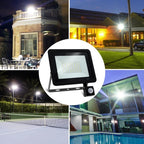 LED PIR Motion Sensor Floodlight Outdoor Wall Light White Light 100W 50W 30W 20W 10W IP66 Waterproof LED Spotlight For Garden