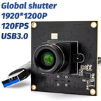 USB3.0 Global Shutter Camera Module 2.3MP 120FPS High Frame Rate Webcam With No Distortion M12 Lens Plug And Play For Video Live