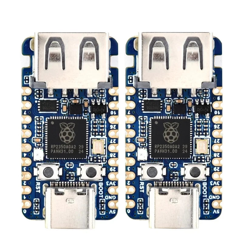 (In Stock) Raspberry Pi Pico 2 RP2350 USB A C Development Board RP2350 Zero, Waveshare RP2350A USB Development Board