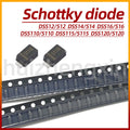 20PCS DSS12 S12 DSS14 S14 DSS16 S16 DSS110 S110 DSS115 S115 DSS120 S120 1A Schottky diode SOD-123FL