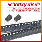 20PCS DSS12 S12 DSS14 S14 DSS16 S16 DSS110 S110 DSS115 S115 DSS120 S120 1A Schottky diode SOD-123FL