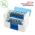 (BBQ4)Din Rail Terminal Block WKH207 Power Distribution Box Modular Connection Block