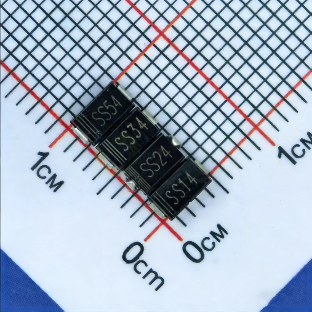 50/100/500Pcs SMA SS14/1N5819/1A SS24/1N5822/2A SS34/1N5822/3A SS54/1N5824/5A 40V DO-214AC Surface Mount Schottky Diode