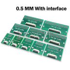 0.5mm 1.0mm pitch Connector SMT Adapter to 2.54mm hole FPC FFC Cable Welded board With Pin / Empty Board 6P 8P 10P 12P 20P 24P