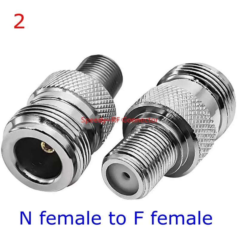 L16 N To F TV Male Female Straight Connector Adapter L16 N Male Female To F TV Male Female Imperial Coax Converter Brass Copper