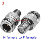 L16 N To F TV Male Female Straight Connector Adapter L16 N Male Female To F TV Male Female Imperial Coax Converter Brass Copper