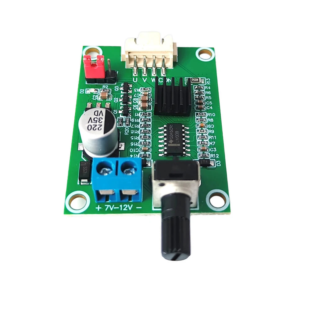 DC7-12V BLDC PWM Hall Motor Speed Controller Module 3/4 Wire Brushless Motor Driver Board Governor Volt Current Protection Board