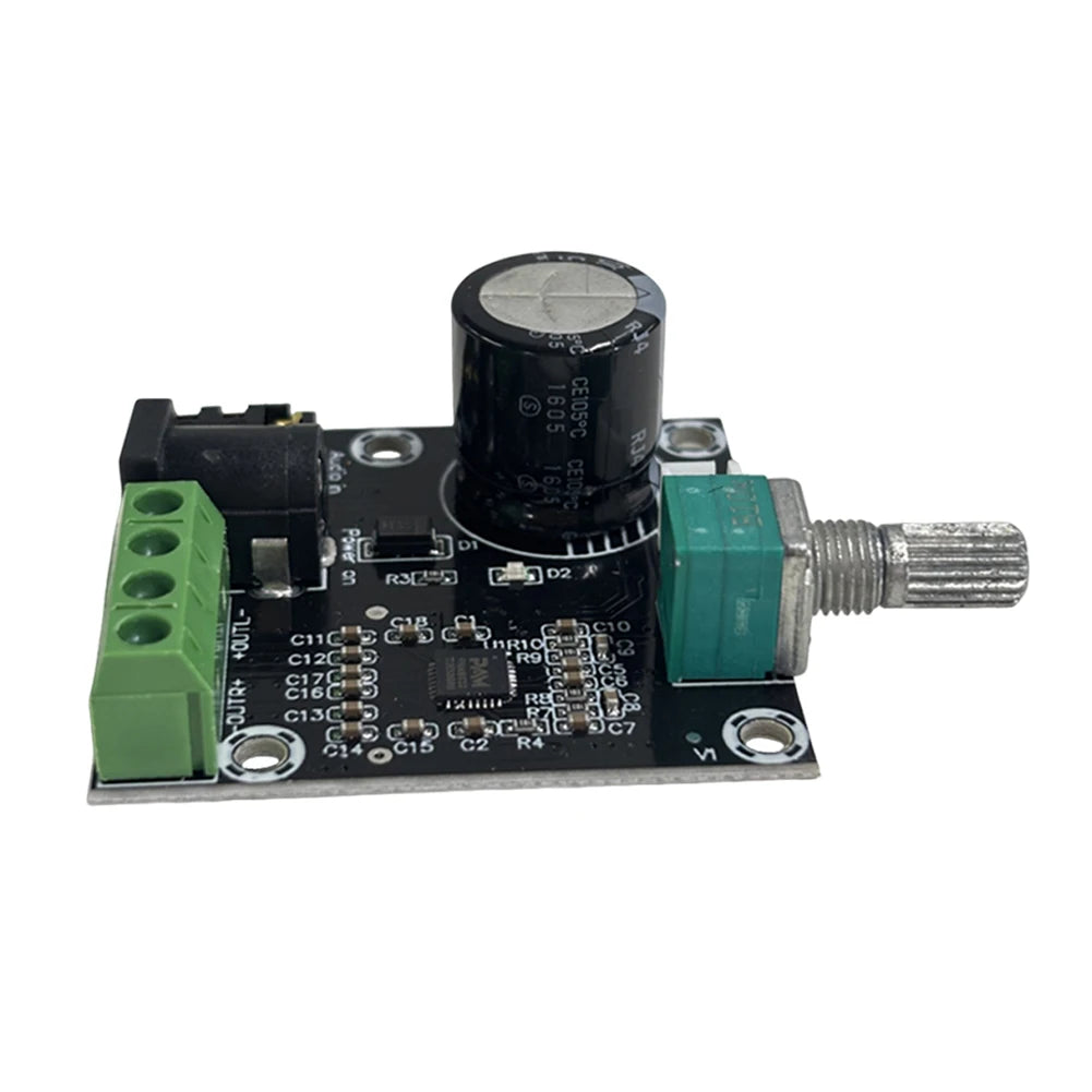 Amplifier Board Module Class D PAM8610 Digital Power Amp Board 12V with Delay Dual Channel Multiple Protection 15W X 2