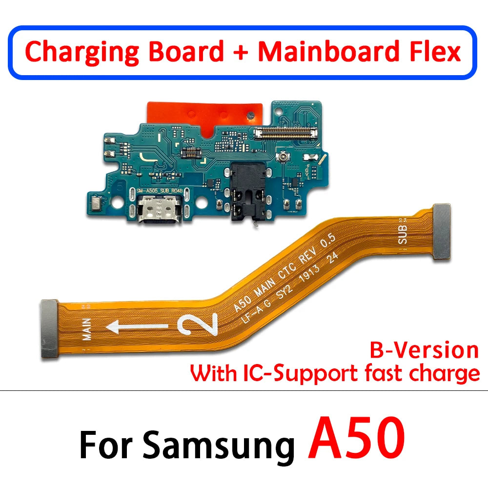 NEW USB Charge Port Charging Socket Connector Board Main FPC Connect Mainboard Flex Cable For Samsung A10 A20 A30 A40 A50