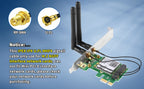 2.4GHz 5G 5.8GHz Wifi Antenna SMA Male to I-P-E-X-1 Coaxial Cable for M.2 NGFF Intel Wireless Network Card WiFi Adapter LaptopI