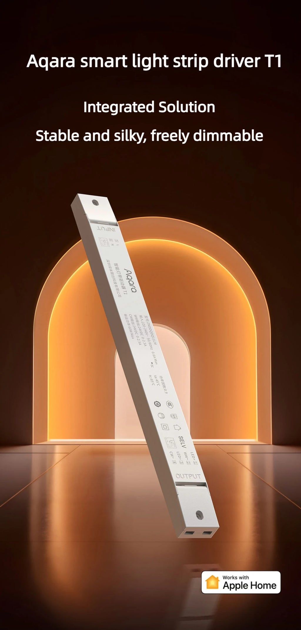 Aqara Smart Light Strip Driver T1 Controller ZigBee Custom Dimming Adjustable Color Temperature Whole-House Dimming For HomeKit