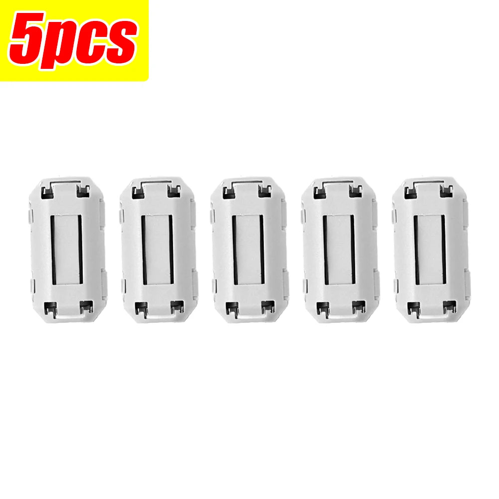 1/20pcs TDK 5mm Diameter Ferrite Core Noise Suppressor Powerline Power Cord Filter Ring Cable Clamp RFI EMI Cables Clips