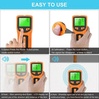 HW430 5in1 Wall Stud Detector LCD Display Multifunctional Handheld for Wood AC Wire Cable Metal Detector Electric Wall Finder