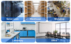 High Accuracy POE RJ45 Ethernet Temperature Humidity Sensor with Large LCD Display SNMP V1/TCP/UDP IP Network Monitoring Support