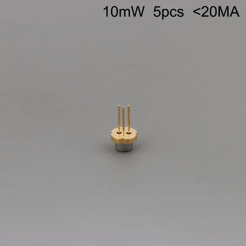 5Pcs 650nm 5mW 7mW 10mW Red Laser Diode N-Type TO-56 5.6mm LD 3V~5V DIY Laser Module Sensor Light Source