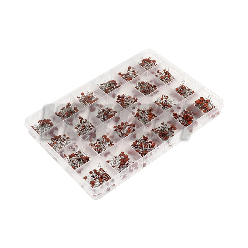 960PCS Ceramic Capacitor Assortment Kit 50V 24Values*40pcs 2pF-0.1uF Capacitance Set DIY Pack