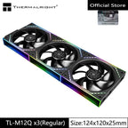 Thermalright TL-M12Q  Computer case cooling fan, wireless splicing/infinity frame/high performance fan