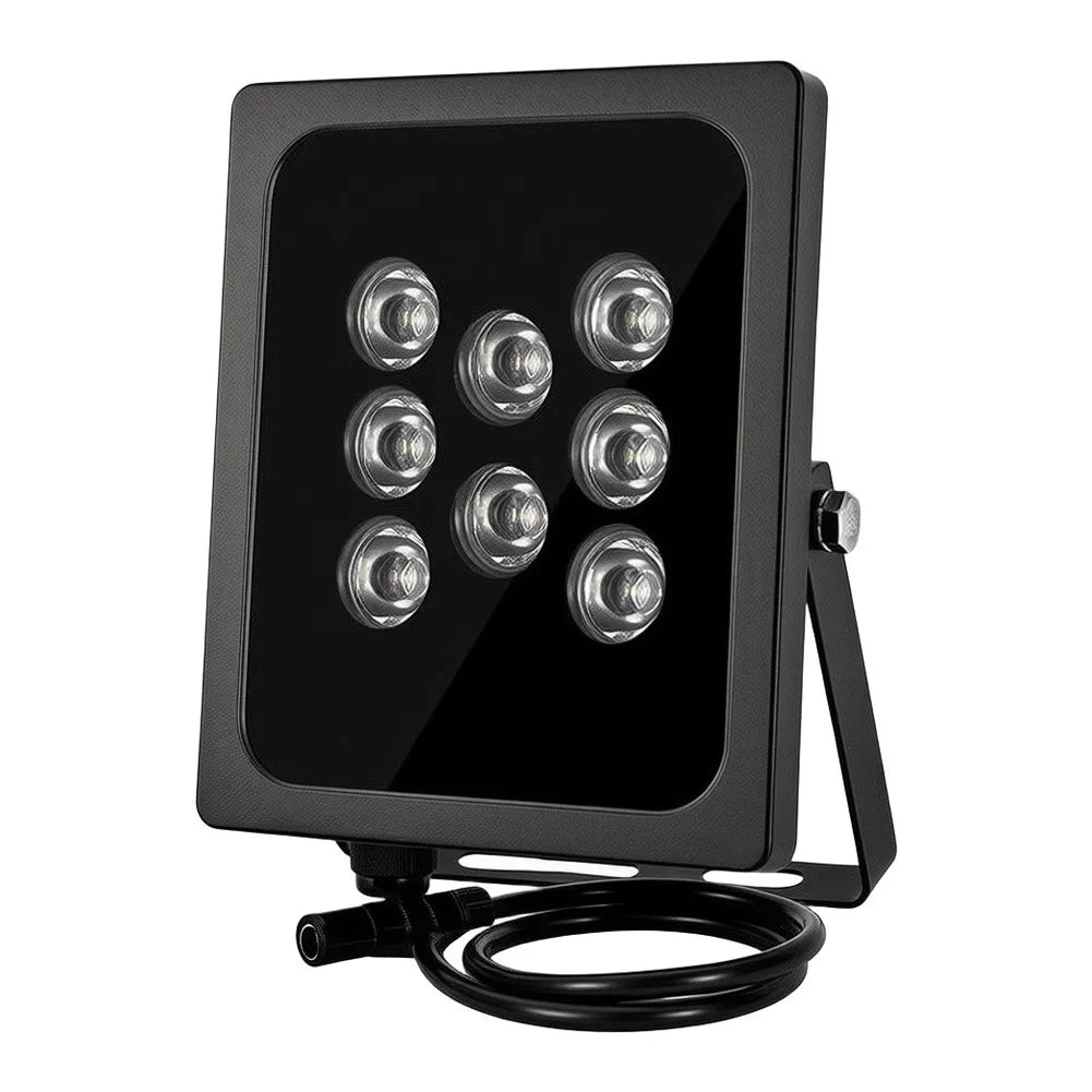 1pc 940NM Waterproof Infrared Illuminator 60M IR Distance Adjustable Beam Angles 8-array LEDs For Monitoring Supplemental Lights