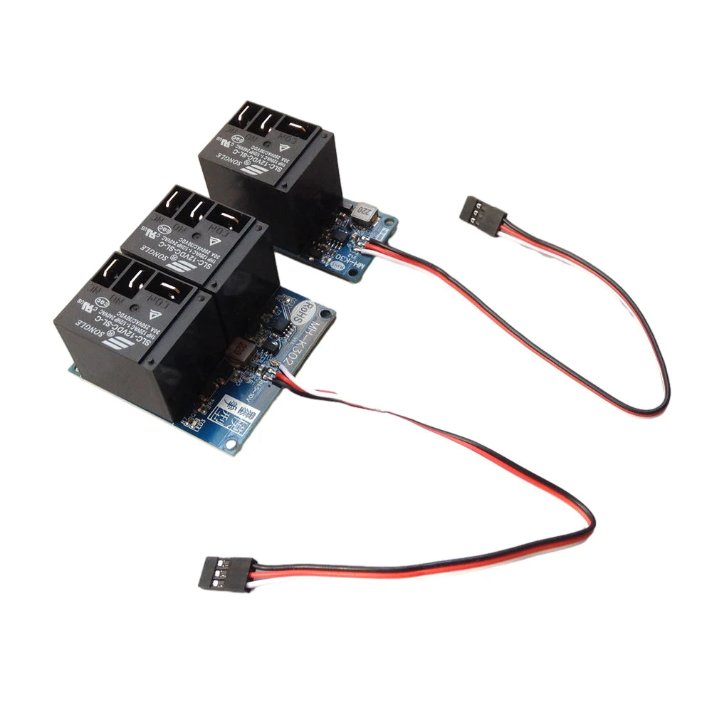 30A Electronic Relay Module 12V 1/2 Channel High Power PWM Relay Switch Remote Control On Off for DIY RC Models