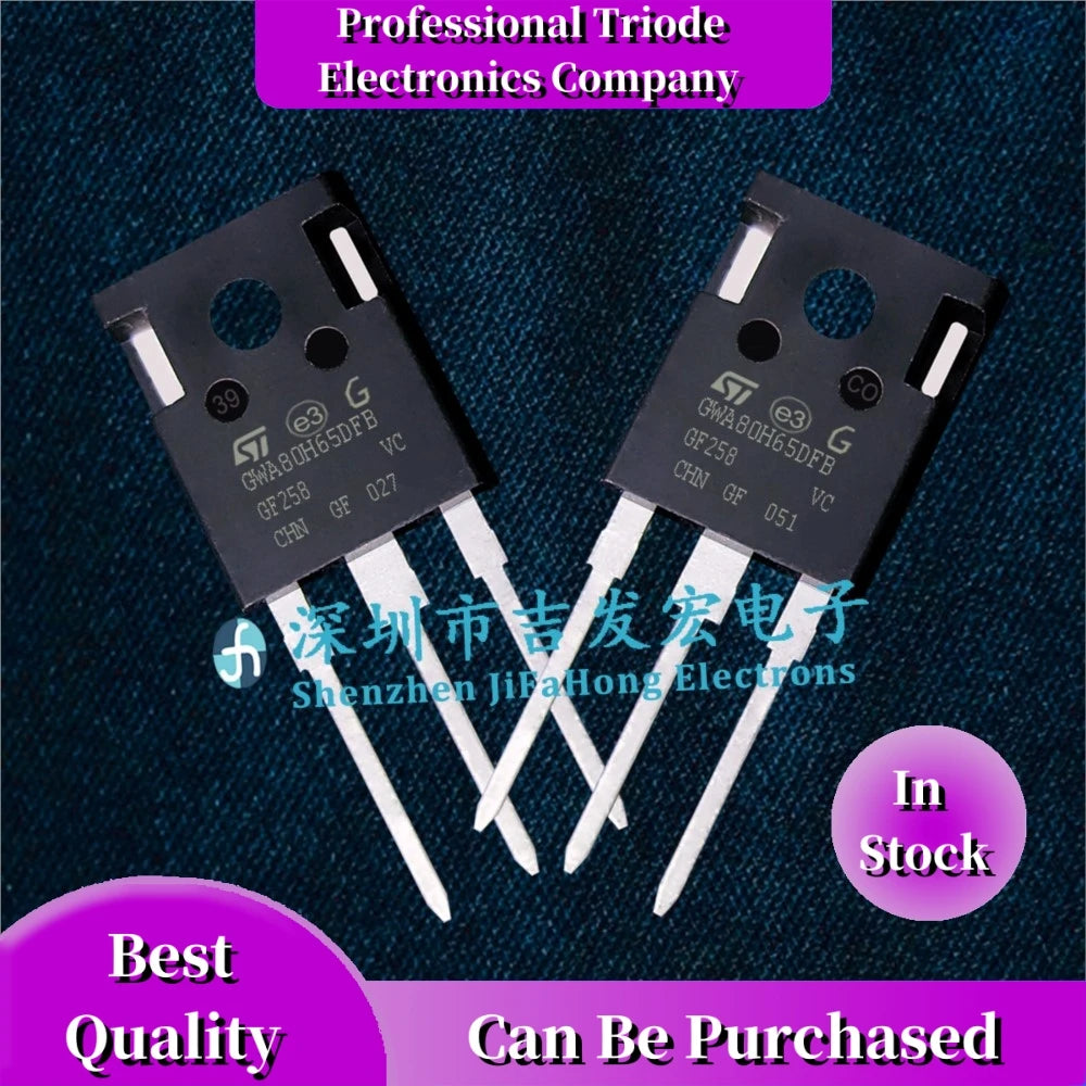 10PCS GWA80H65DFB 80A 650V IGBT TO-247 Best Quality   Quick Delivery