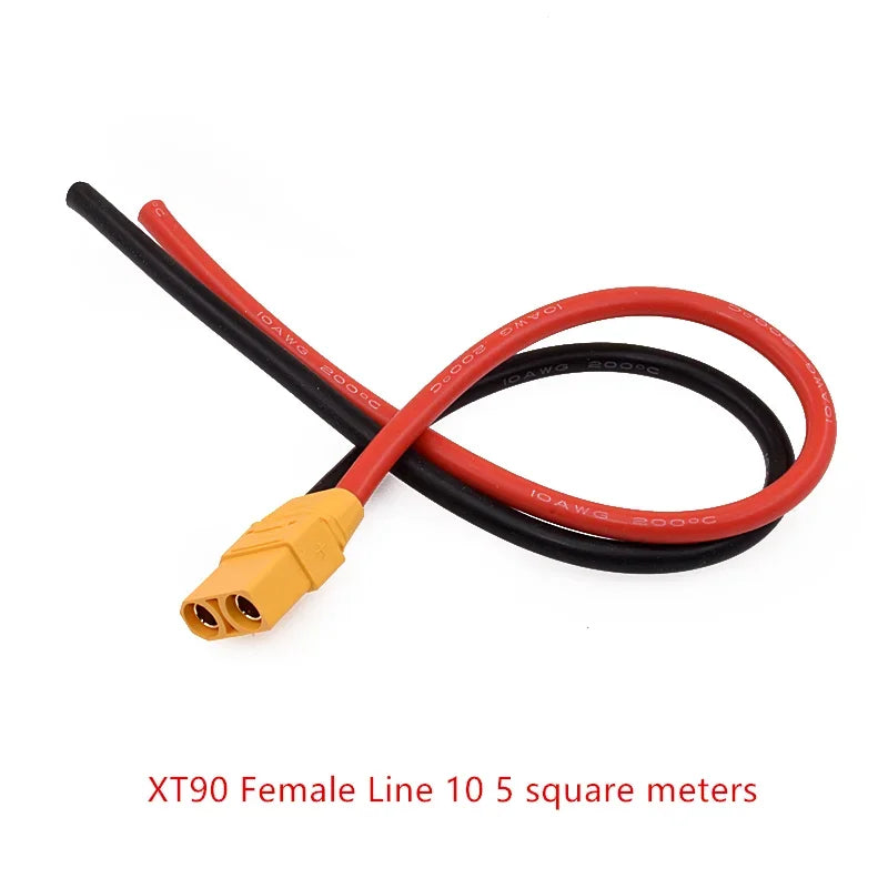 RC Battery Charger 18 AWG 16AWG 12AWG 10AWG XT60 XT90 EC5 Plug Male Female Extension Cable Wire Connector 10CM/20CM/30CM