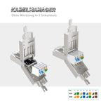 ZoeRax RJ45 Cat8 Cat7 Connector Tool-Free All Metal Ethernet Termination Plug for 22~24AWG CAT8/CAT7/CAT6A Lan Cable