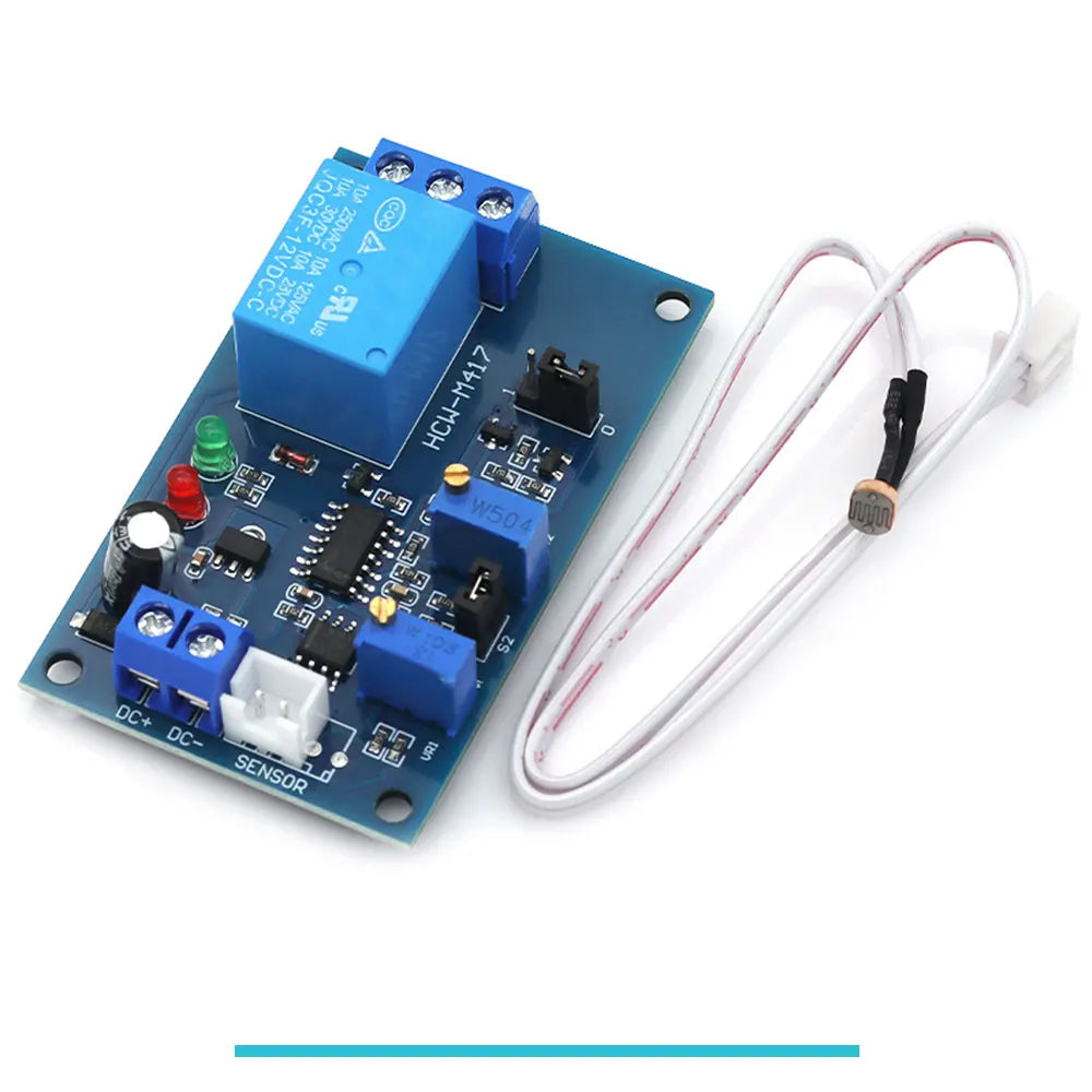 5V 12V 24V Photoresistor Relay Module Light Brightness Sensor Timer Detection Controller Switch On/Off With Wires for Car Board