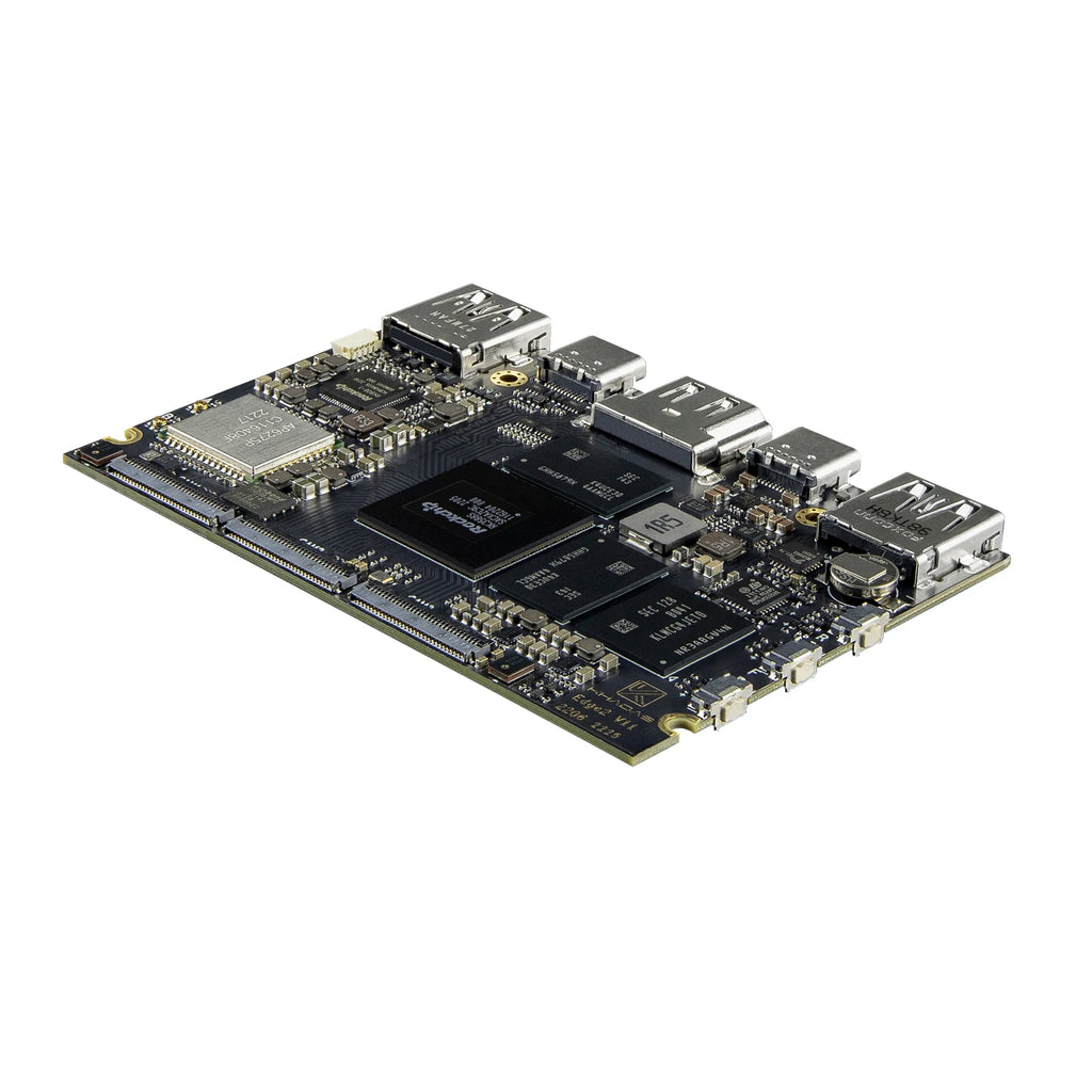 Khadas Edge2 ARM PC/Maker Kit RK3588S2 Single Board Computer with 8-core 64-bit CPU, ARM Mali-G610 MP4 GPU, 6 TOPS AI NPU Wi-Fi